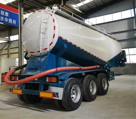 Cement Bulk Carrier Tank Trailer 50 Mt Bulk Powder Material Tanker