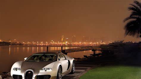 1920x1080 Bugatti Lights Excerpt Night Veyron City