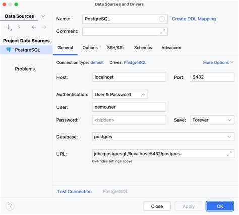 Data Sources Datagrip Documentation