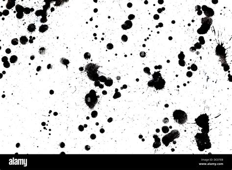 Black Drop Ink Splatter Splash Stock Photo Alamy