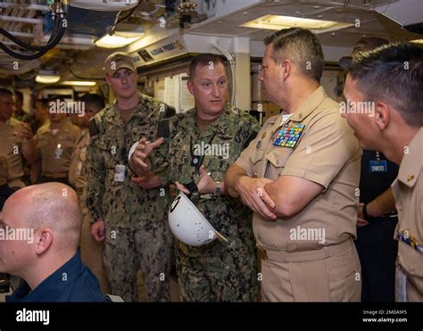 Kings Bay Ga July 14 2022 Cmdr John Smith Commanding Officer Of