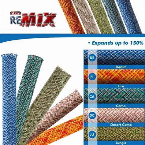 Techflex Flexo Remix Pet Expandable Braided Sleeving Ft Feet Ebay