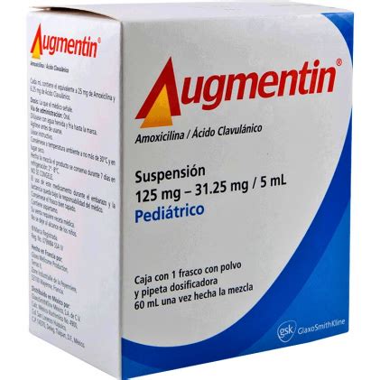 Augmentin Amoxicillin Clavulanate Acid Ped Susp 125mg Ml Starting