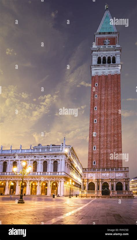 Sunrise At San Marco Square In Venice Italy Stock Photo Alamy