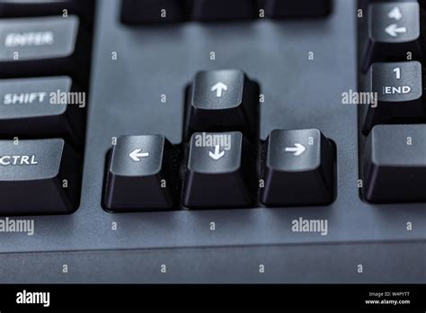 Modern Black Computer Keyboard With Raised Keys Stock Photo Alamy