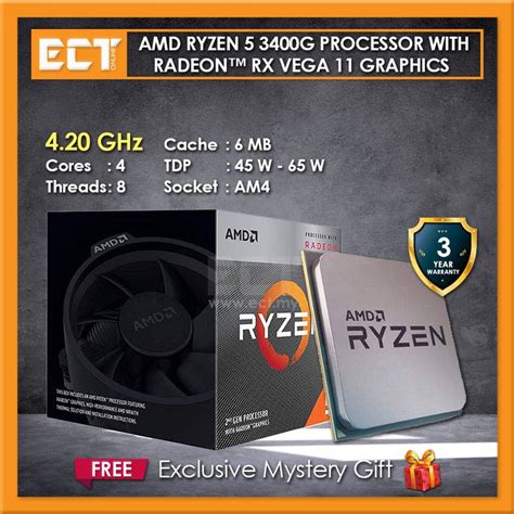 Venta Ryzen 5 3400g Vega11 En Stock