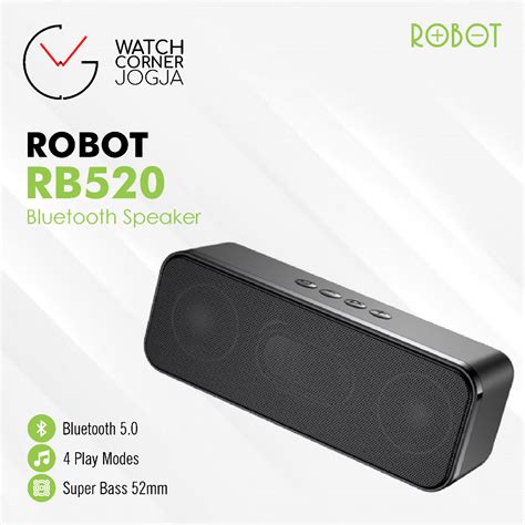 Jual Speaker Bluetooth Robot Rb Portable Audio Wireless Garansi