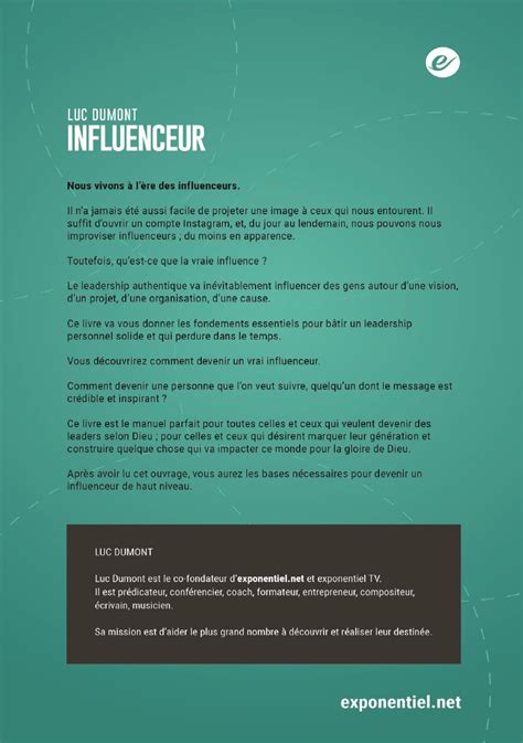 Influenceur Eglise Shop Luc Dumont