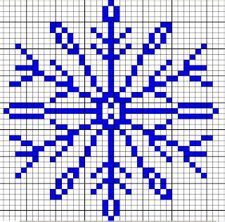 Snowflake Knitting Pattern Chart - Ponasa