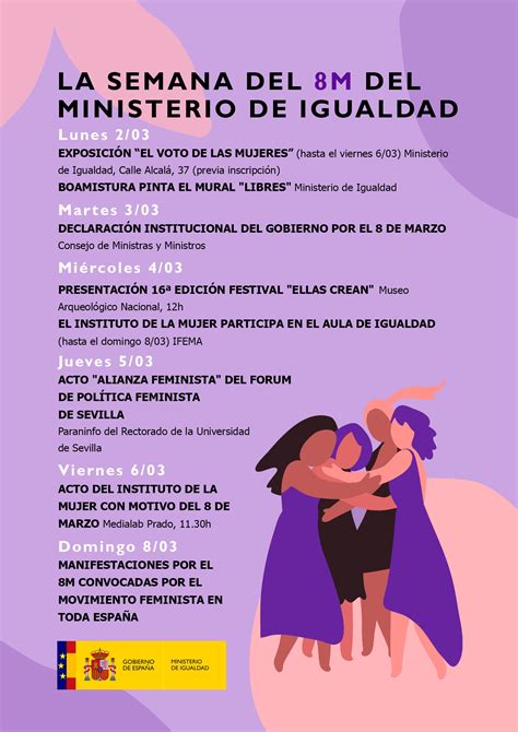 Instituto De La Mujer Y Para La Igualdad De Oportunidades Cartel 8 De