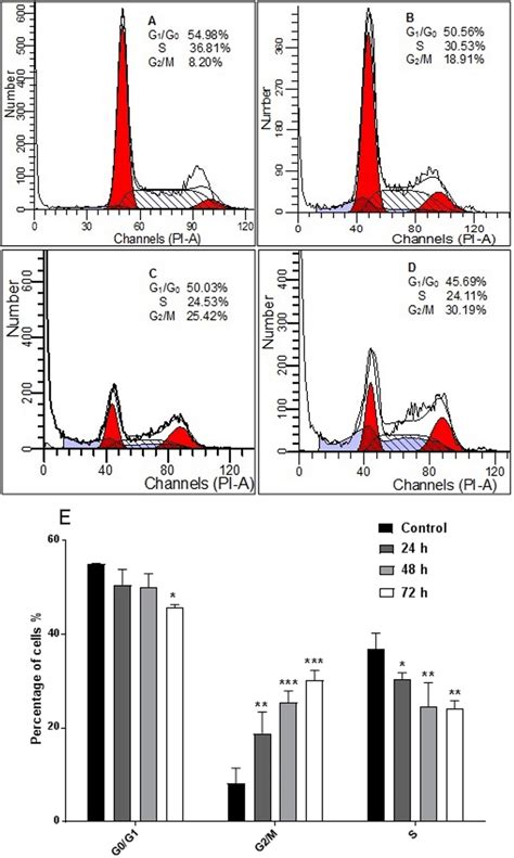 Effects Of AM On HeLa Cells Cell Cycle Histograms Of Cell Cycle Flow