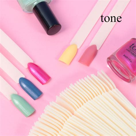 Jual Tone Nail Swatch Sticks Pcs Pcs Kutek Display Kuku Palsu