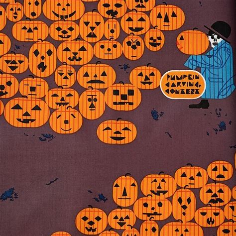 Tissu Bio En Coton De La Collection Halloween Par Charley Harper Jack