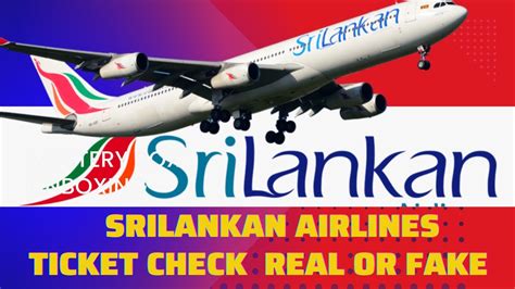 Srilankan Airlines Ticket Check How To Check Srilankan Airlines