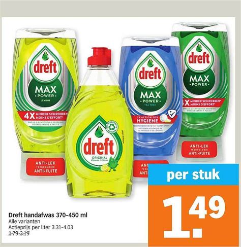 Dreft Handafwas 370 450 Ml Promotie Bij Albert Heijn