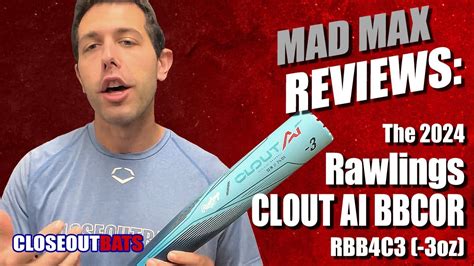 Rawlings CLOUT AI 2 5 8 BBCOR Bat RBB4C3 3oz 2024 YouTube