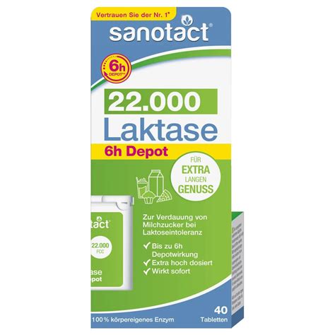 Sanotact Laktase 22 000 Depot Tabletten 40 St Shop Apotheke