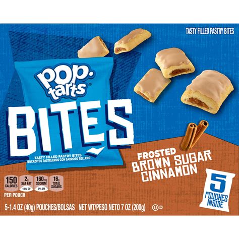 Kellogg S Pop Tarts Bites Tasty Filled Pastry Bites Frosted Brown