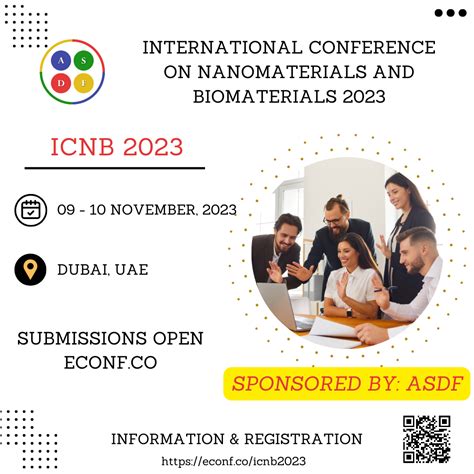 International Conference On Nanomaterials And Biomaterials 2023 ASDF