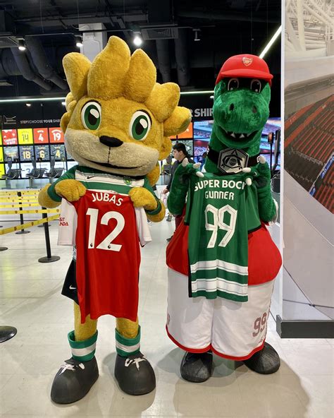 Afcstuff On Twitter Sporting Cp Mascot Jubas Gunnersaurus Swap