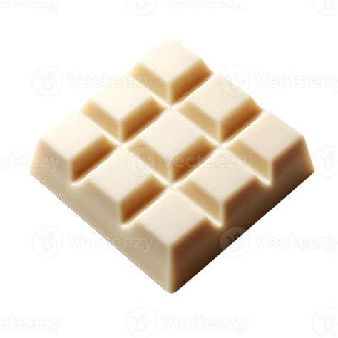 White Chocolate Bar Isolated On Transparent Background 49158438 Png