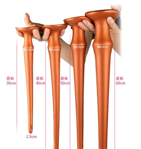 Super Long Silicone Anal Plug Dildo With Suction Cup