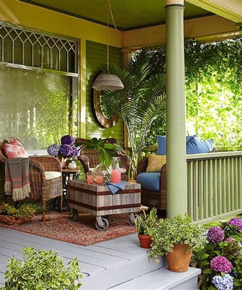 34 Beautiful Front Porch Decor Ideas With Bohemian Style Magzhouse