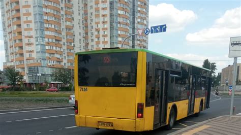 Киевский автобус ЛАЗ А183D1 бортовой номер 7114 маршрут номер 95 ...