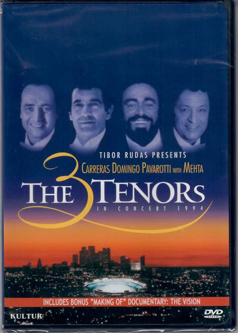 The 3 Tenors La Official Program Cddvd Original Packaging The