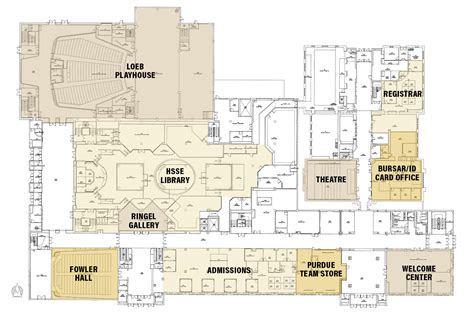 Building Map PMU Purdue University