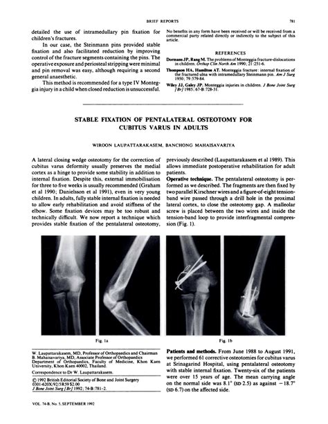 Pdf Stable Fixation Of Pentalateral Osteotomy For Cubitus Varus In Adults