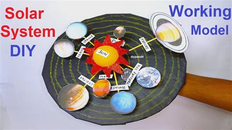 DIY Solar System Working Model with Cardboard