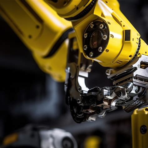 Premium Ai Image Automated Robot Arm Assembly Line