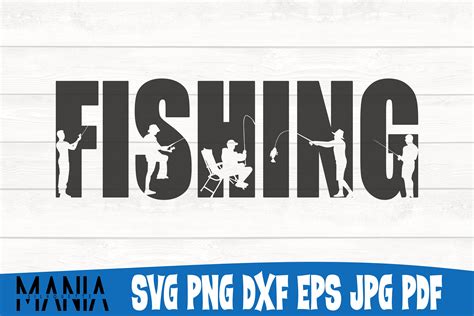 Fishing SVG Cut File Fishing Shirt SVG Fishing Silhouette - Etsy