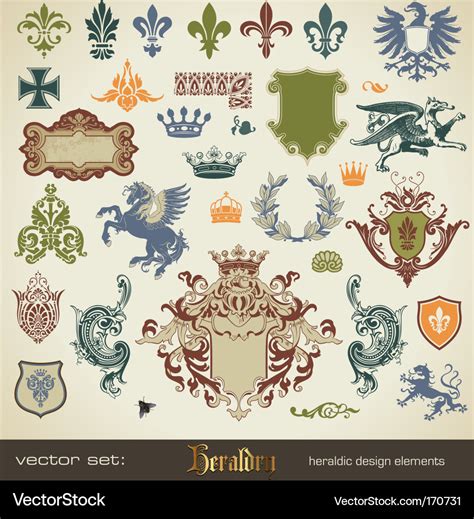 Heraldry Royalty Free Vector Image Vectorstock