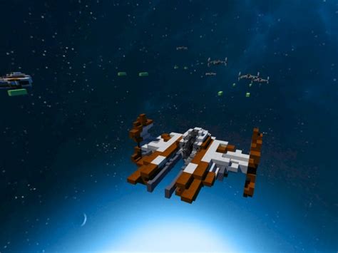 Obi Wan Jedi Starfighter Star Wars Minecraft Project