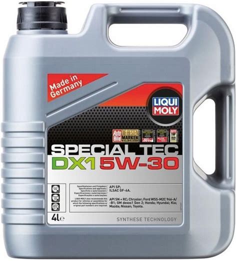 LIQUI MOLY SPECIAL TEC DX1 5W30 DEXOS1 GEN2 4L za 206 12 zł z Krakow