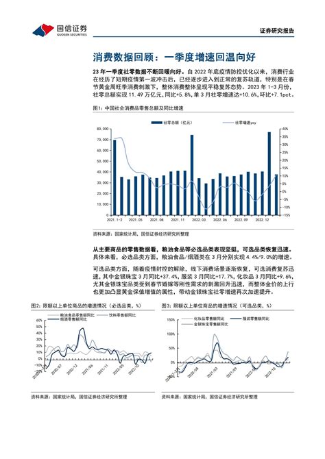 商贸零售行业5月投资策略暨年报and一季报总结：行业稳步复苏，个股分化持续 20230509 国信证券 26页报告 报告厅