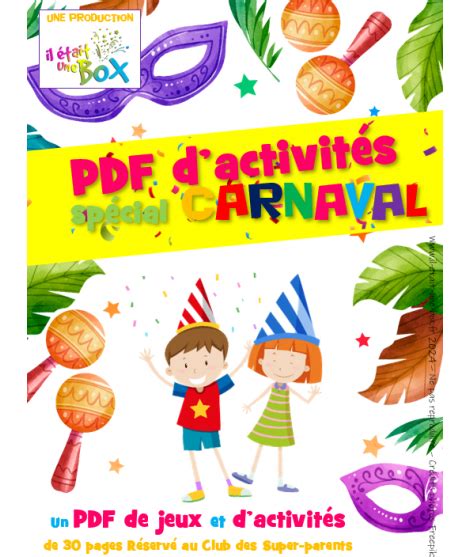 Coloriages Et Activit S Imprimer Sur Le Th Me Du Carnaval Et De Mardi