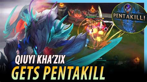 Qiuyi Khazix He Finally Gets Pentakill With Khazix Khazix Vs