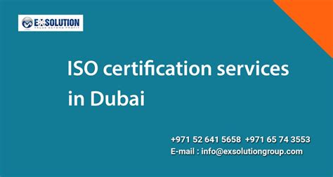 Iso Certification Services In Dubai Exsolution Group