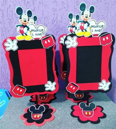 Centro De Mesa Mickey Porta Retrato Elo Produtos Especiais