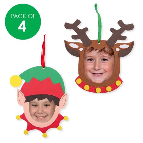 Foam Christmas Character Frames CleverKit Multi Pack Pack Of 4