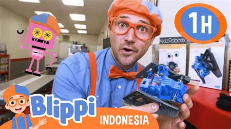 Merakit Robot Di Rolling Robots Akademi Petualangan Blippi Kartun