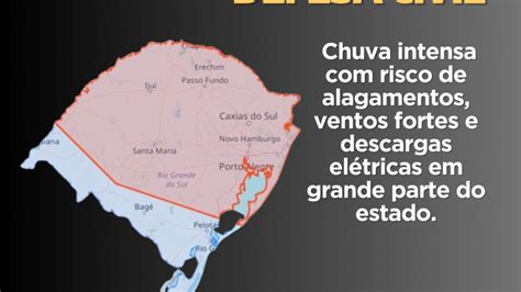 Alerta De Chuva Intensa Risco De Alagamentos Ventos Fortes E