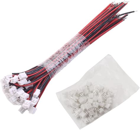 Amazon.com: DUNSIHUI 50 Sets Mini Micro JST 2.0 PH 2-Pin Connector Plug ...