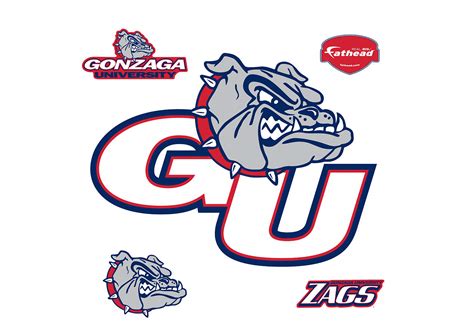 Gonzaga Bulldogs Logo Wall Decal | Shop Fathead® for Gonzaga Bulldogs Decor