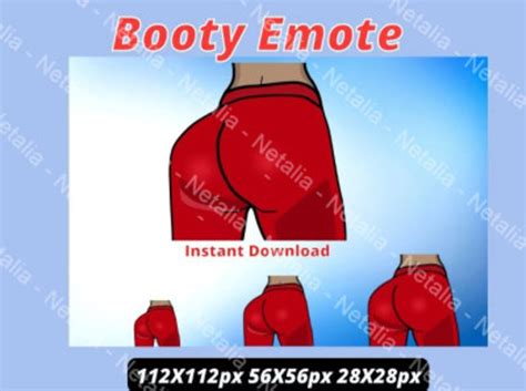 Thick Booty Emote Booty Emote Twitch Emote Discord Emote Etsy