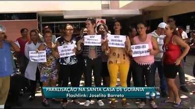 Ja Edi O Funcion Rios Da Santa Casa Voltam A Protestar Em Goi Nia