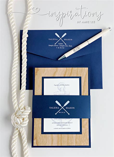 Yacht Themed Wedding Invitations Jenniemarieweddings